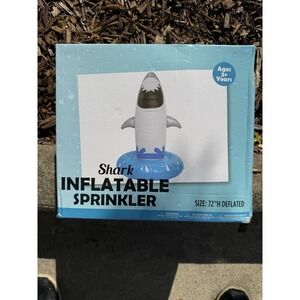 Shark Sprinkler Inflatable NIB Summer‎ Outdoor Fun Camping Water Toy
